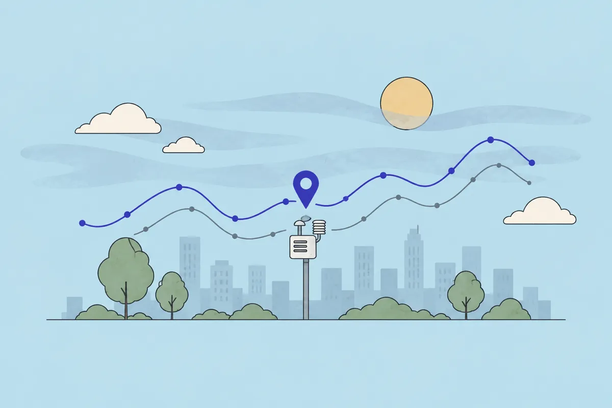Air quality data for any place